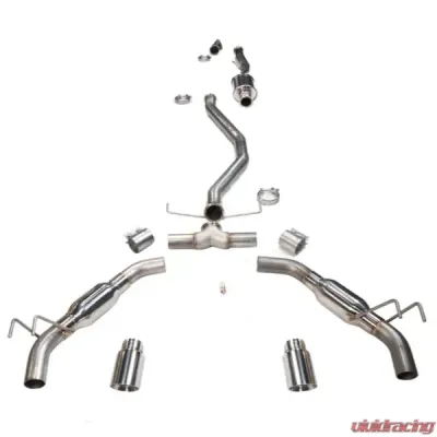 MAPerformance Catback Exhaust Street w/ Resonators Polished Tips Honda Civic Si 2022-2025 - MAP HDAXI-CBE-STR-P