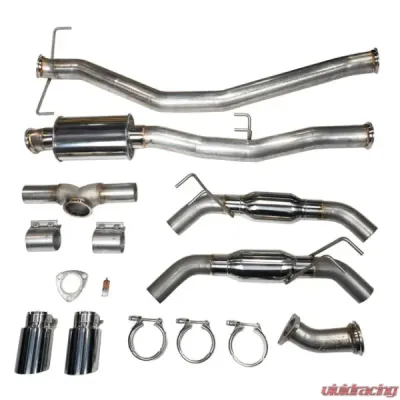 MAPerformance Catback Exhaust Street w/ Resonators Polished Tips Honda Civic Si 2022-2025 - MAP HDAXI-CBE-STR-P