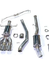 MAPerformance Cat-Back Exhaust PRL Front Pipe Street Burnt Blue Tips Honda Civic Type-R 2017-2021                                     - MAP HDAXR-CBE-STR-PRL-BL - Image 3