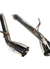 MAPerformance Axle-Back Exhaust Polished Tips Infiniti Q60 2017-2021                                     - MAP INFQ-RMD-P - Image 2