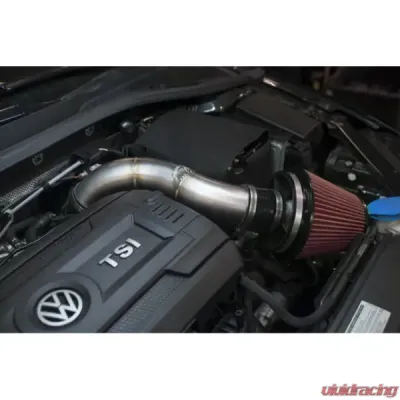 MAPerformance Air Intake System w/o Heatshield Wrinkle Red Coating Volkswagen Mk7/Mk7.5 Golf TSI | GTI/R 2015+ - MAP VWMK7-AI-Rev3-WR