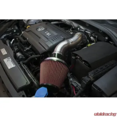 MAPerformance Stage 2 Package Catted Polished Downpipe w/ Intake Heat Shield Volkswagen MK7 GTI 2015-2018 - MAP VWMK7-DPC-AI+HS