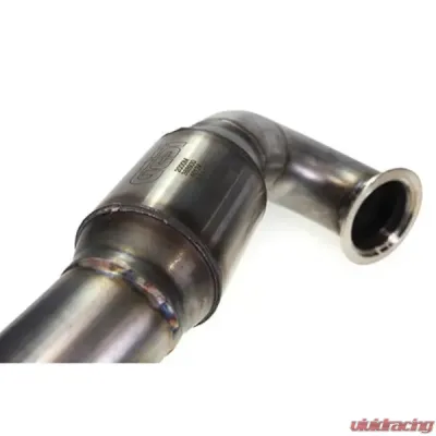 MAPerformance Stage 2 Package Catted Polished Downpipe w/ Intake Heat Shield Volkswagen MK7 GTI 2015-2018 - MAP VWMK7-DPC-AI+HS