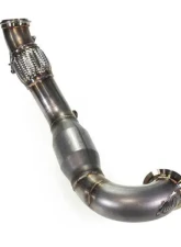 MAPerformance Stage 2 Package Catted Polished Downpipe w/ Intake Heat Shield Volkswagen MK7 GTI 2015-2018                                     - MAP VWMK7-DPC-AI+HS - Image 8