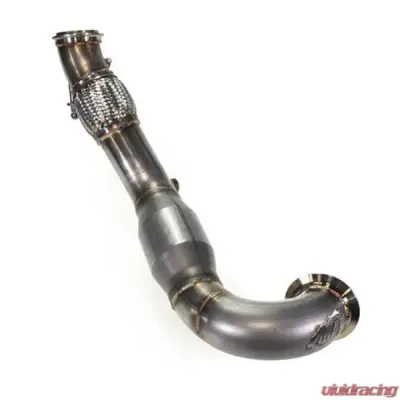 MAPerformance Stage 2 Package Catted Polished Downpipe w/ Intake Heat Shield Volkswagen MK7 GTI 2015-2018 - MAP VWMK7-DPC-AI+HS