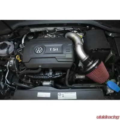 MAPerformance Stage 2 Package Catted Polished Downpipe w/ Intake Heat Shield Volkswagen MK7 GTI 2015-2018 - MAP VWMK7-DPC-AI+HS