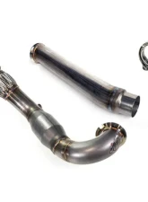 MAPerformance Catted Resonated Downpipe Polished Volkswagen Golf TSI/GTI Mk7/Mk7.5 2015-2021                                     - MAP VWMK7-DPC-RES - Image 8