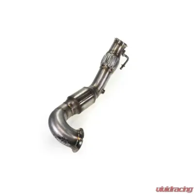 MAPerformance Catted Resonated Downpipe Polished Volkswagen Golf TSI/GTI Mk7/Mk7.5 2015-2021 - MAP VWMK7-DPC-RES