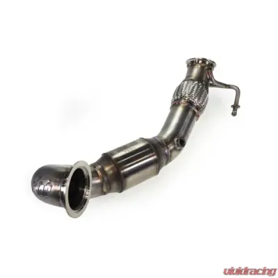 MAPerformance Catted Resonated Downpipe Polished Volkswagen Golf TSI/GTI Mk7/Mk7.5 2015-2021 - MAP VWMK7-DPC-RES