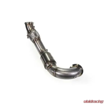 MAPerformance Catted Resonated Downpipe Polished Volkswagen Golf TSI/GTI Mk7/Mk7.5 2015-2021 - MAP VWMK7-DPC-RES