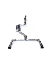 MAPerformance Catback Exhaust OEM/Stock Downpipe Blue Flame Tips Volkswagen MK7 GTI 2018-2021                                     - MAP VWMK7-GTI-CBE-OEM-18+-BF - Image 5
