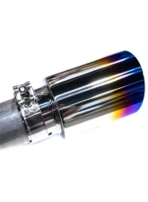 MAPerformance Catback Exhaust OEM/Stock Downpipe Blue Flame Tips Volkswagen MK7 GTI 2018-2021                                     - MAP VWMK7-GTI-CBE-OEM-18+-BF - Image 2