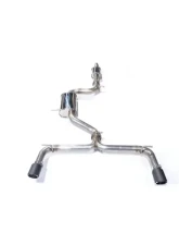 MAPerformance Catback Exhaust OEM/Stock Downpipe Carbon Fiber Tips Volkswagen MK7 GTI 2018-2021                                     - MAP VWMK7-GTI-CBE-OEM-18+-CF - Image 8