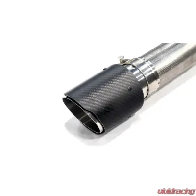 MAPerformance Catback Exhaust OEM/Stock Downpipe Carbon Fiber Tips Volkswagen MK7 GTI 2018-2021 - MAP VWMK7-GTI-CBE-OEM-18+-CF