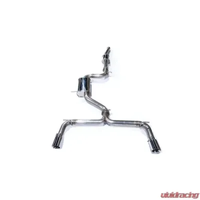 MAPerformance Catback Exhaust OEM/Stock Downpipe Polished Tips Volkswagen MK7 GTI 2018-2021 - MAP VWMK7-GTI-CBE-OEM-18+-POL