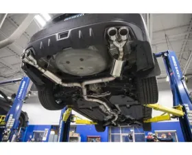 MAPerformance Catback Exhaust System  w/ Mufflers Aftermarket Downpipe Blue Burnt Tips Subaru WRX | STI 2015-2021