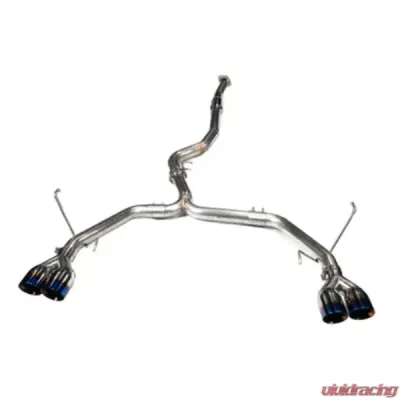 MAPerformance MT Performance Package Stage 2 Upgrade Kit w/ Muffler-Blue Burnt Tips Wrinkle Black Air Intake Subaru WRX 2015-2020 - MAP WRX-4G-S2-DPC-3-CB-3-B-WB