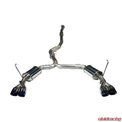 MAPerformance MT Performance Package Stage 2 Upgrade Kit Muffler Delete-Standard SS Tips Wrinkle Black Air Intake Subaru WRX 2015-2020 - MAP WRX-4G-S2-DPC-3-CB-NM-WB