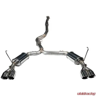 MAPerformance MT Performance Package Stage 2 Upgrade Kit Muffler Delete-Standard SS Tips Raw Stainless Air Intake Subaru WRX 2015-2020 - MAP WRX-4G-S2-DPC-3-CB-NM