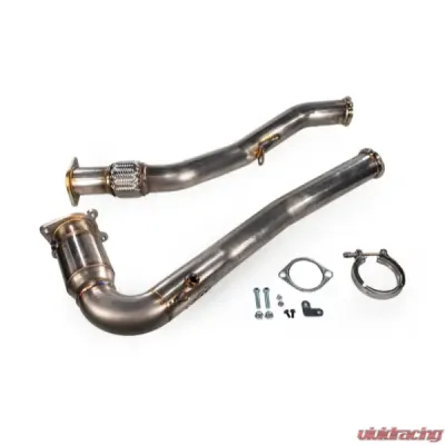 MAPerformance MT Performance Package Stage 2 Upgrade Kit Muffler Delete-Standard SS Tips Raw Stainless Air Intake Subaru WRX 2015-2020 - MAP WRX-4G-S2-DPC-3-CB-NM