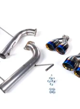 MAPerformance Axleback Exhaust Blue Flame Tips Subaru WRX 2022+                                     - MAP WRX-5G-RMD-BF - Image 3