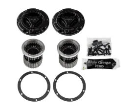 World American Warn Black Hub Set 35-Spline 2005-2016