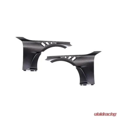 Alpha-N Carbon Vented Front Fender Set V4 w/ Blades BMW G87 M2 - AN-0525