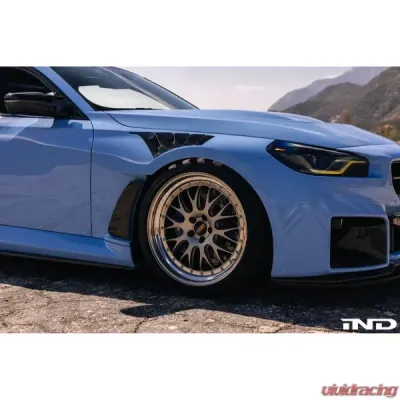 Alpha-N Carbon Vented Front Fender Set V4 w/ Blades BMW G87 M2 - AN-0525