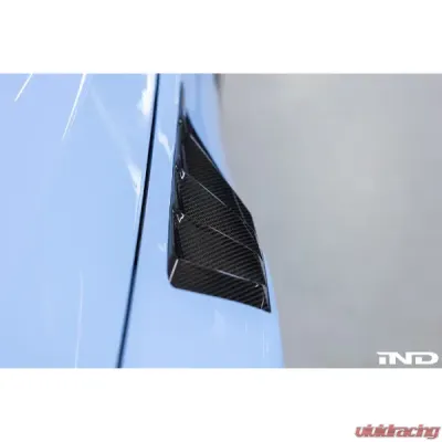 Alpha-N Carbon Vented Front Fender Set V4 w/ Blades BMW G87 M2 - AN-0525