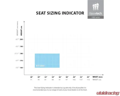 Racetech RT1000 Vinyl Racing Seat - RT1000V-110