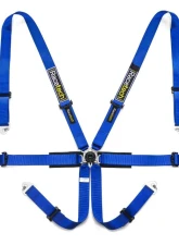 RaceTech  USA Harness Pro International 6 PT 2"/2"/2" FHR Only MIAMI BLUE (Pull up adjusters on laps) SWAP                                     - RTPRINT-9 - Image 4