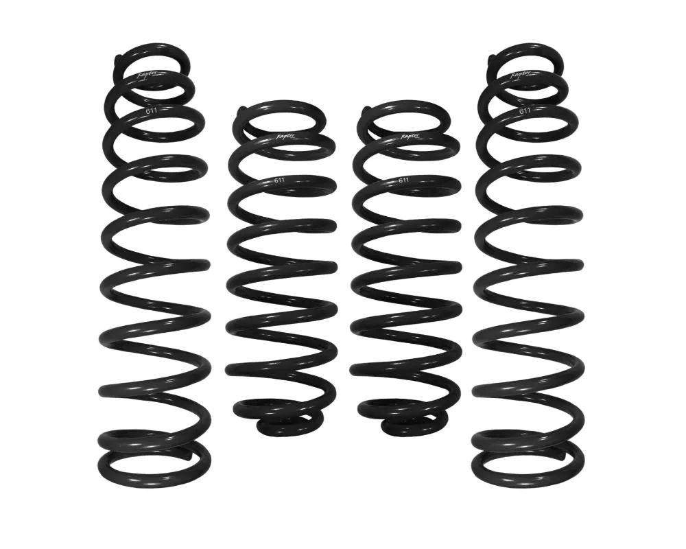 RSO Suspension 4" Lift Black Front & Rear Coil Springs Jeep Wrangler 2007-2018 - 170107-404700