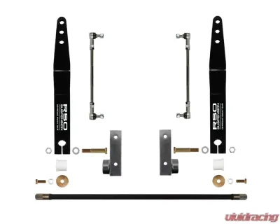 RSO Suspension 0-4" Lift Front Sway Bar Kit w/ Adjustable End Links Jeep Wrangler 2007-2018 - 170107-405400