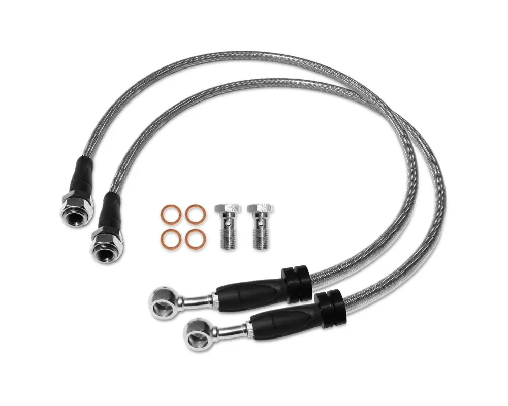 RSO Suspension 75cm-29.6in Stainless Steel Front Brake Lines Jeep Wrangler 2007-2018 - 170107-408502