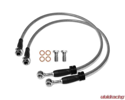 RSO Suspension 75cm-29.6in Stainless Steel Front Brake Lines Jeep Wrangler 2007-2018 - 170107-408502