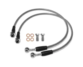 RSO Suspension 65cm-25.7in Stainless Steel Rear Brake Lines Jeep Wrangler 2007-2018