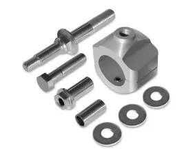 RSO Suspension Silver Steering Stabilizer Relocation Bracket Jeep Wrangler 2007-2018