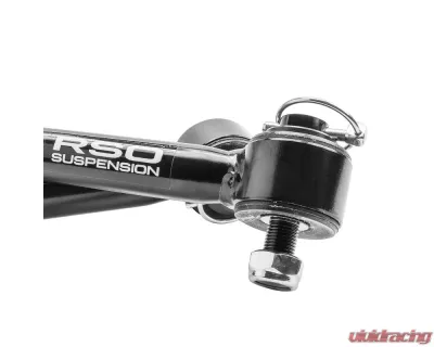 RSO Suspension 2.5-6" Lift Black Front Quick Disconnect Sway Bar End Links Jeep Wrangler 2007-2018 - 170107-445600