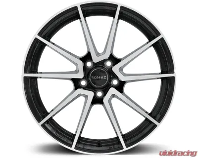 ROMAC Air Wheel 19x8.5 5x108 45mm Black | Polish - RMAIR J9677BMF