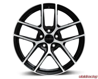 ROMAC Diablo Wheel 17x7.5 5x120 42mm Black | Polish - RMDIA H7514BMF