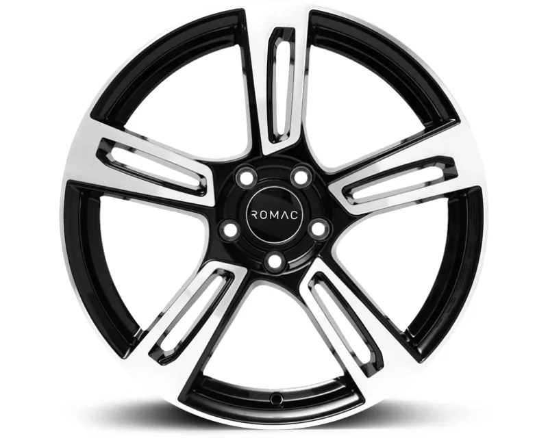 ROMAC Edge Wheel 15x6.5 4x100 40mm Black | Polish - RMEDG F5475BMF