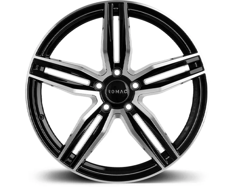 ROMAC Venom Wheel 17x7.5 5x114 40mm Black | Polish - RMVEN H7546BMF