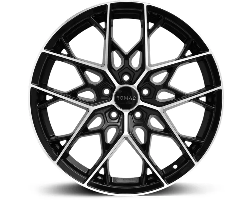 ROMAC Vortex Wheel 19x8 5x114 40mm Black | Polish - RMVOR I9546BMF