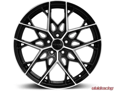 ROMAC Vortex Wheel 19x8 5x108 42mm Black | Polish - RMVOR I9677BMF