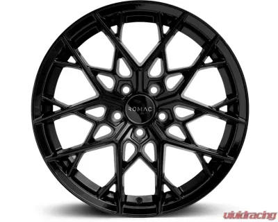 ROMAC Vortex Wheel 20x8.5 5x108 45mm Gloss Black - RMVOR J0677GB