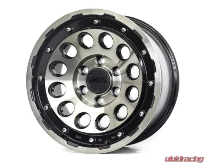 MID H12 Wheel 17x8.5 6x139.7 10mm Black Clear/Machining - 4560235011623