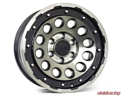 MID H12 Wheel 17x8.5 6x139.7 10mm Black Clear/Machining - 4560235011623
