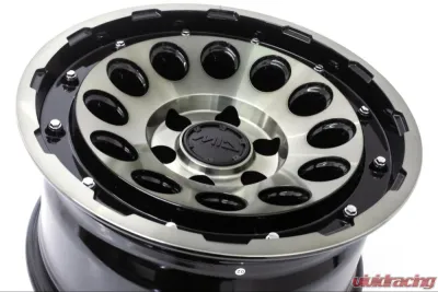 MID H12 Wheel 17x8.5 6x139.7 10mm Black Clear/Machining - 4560235011623