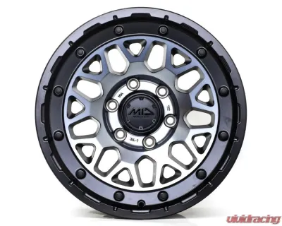 MID M29 Wheel 17x8.5 5x127 10mm Semigloss BK/Clear - 4560235011869