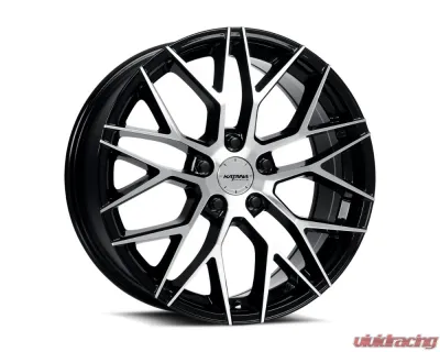 Katana Racing Wheels KR01 Wheel 18x8 5x110 40mm Glossy Black Machined Face - KR01-188051GBF
